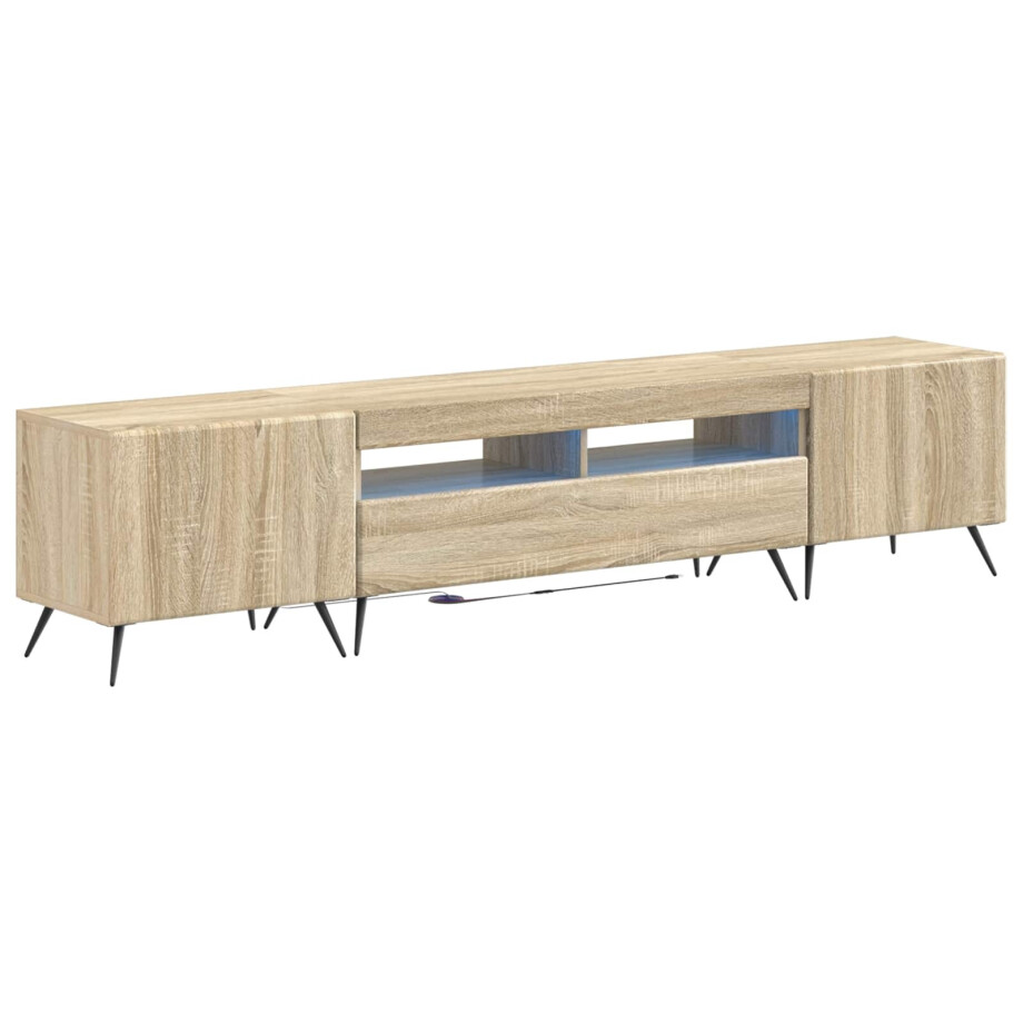 vidaXL 5-delige LED TV-kast Sonoma Eiken Bewerkt hout vidaXL 5-delige LED TV-kast Sonoma Eiken Bewerkt hout afbeelding 1