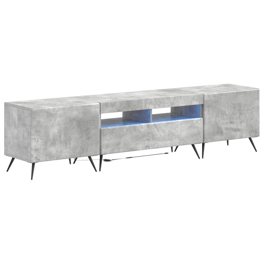 vidaXL 5-delige LED TV-kast Betongrijs Bewerkt hout vidaXL 5-delige LED TV-kast Betongrijs Bewerkt hout afbeelding 1