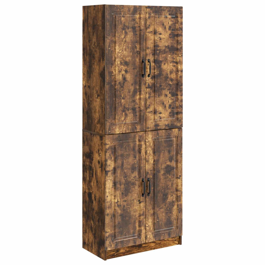vidaXL Kastenset 2 pcs Gerookt eiken Bewerkt hout afbeelding 1