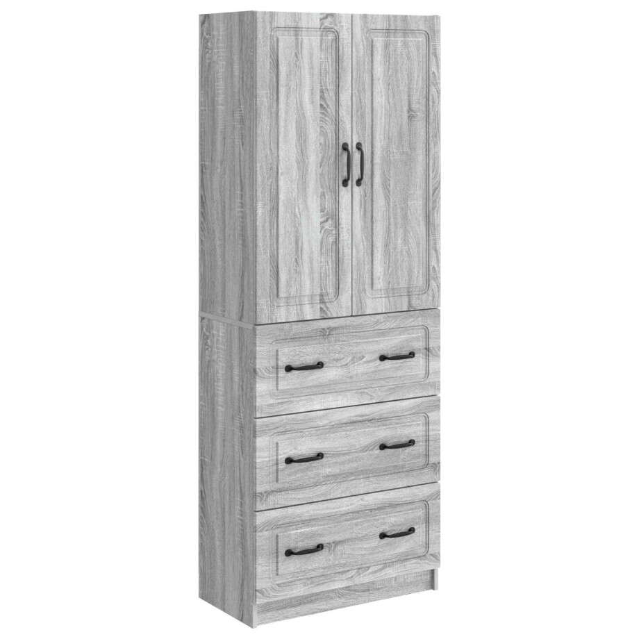 vidaXL Kastenset 2 pcs Grijs Sonoma 66 x 34,5 x 87 cm Bewerkt hout vidaXL Kastenset 2 pcs Grijs Sonoma 66 x 34,5 x 87 cm Bewerkt hout afbeelding 1