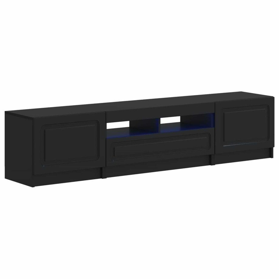 vidaXL 5-delige LED TV-kast Zwart Bewerkt hout vidaXL 5-delige LED TV-kast Zwart Bewerkt hout afbeelding 1