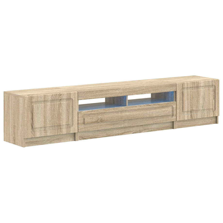 vidaXL 5-delige LED TV-kast Sonoma Eiken Bewerkt hout afbeelding 1