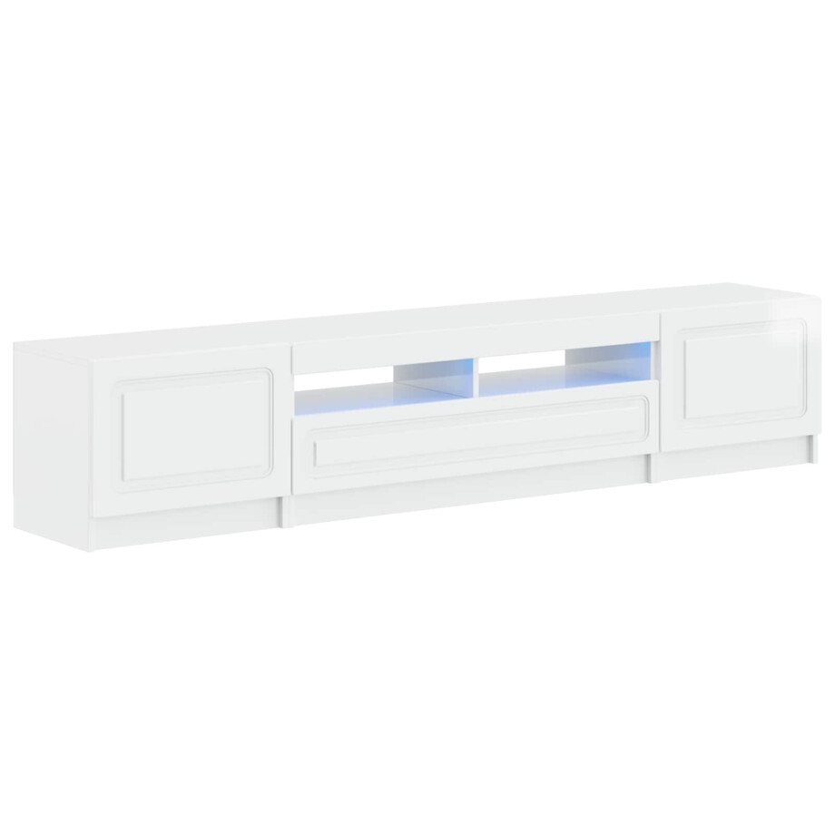 vidaXL 5-delige LED TV-kast Hoogglans Wit Bewerkt hout vidaXL 5-delige LED TV-kast Hoogglans Wit Bewerkt hout afbeelding 1