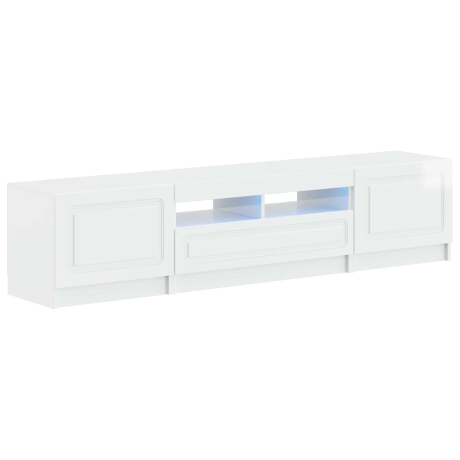 vidaXL 5-delige LED TV-kast Hoogglans Wit Bewerkt hout vidaXL 5-delige LED TV-kast Hoogglans Wit Bewerkt hout afbeelding 1