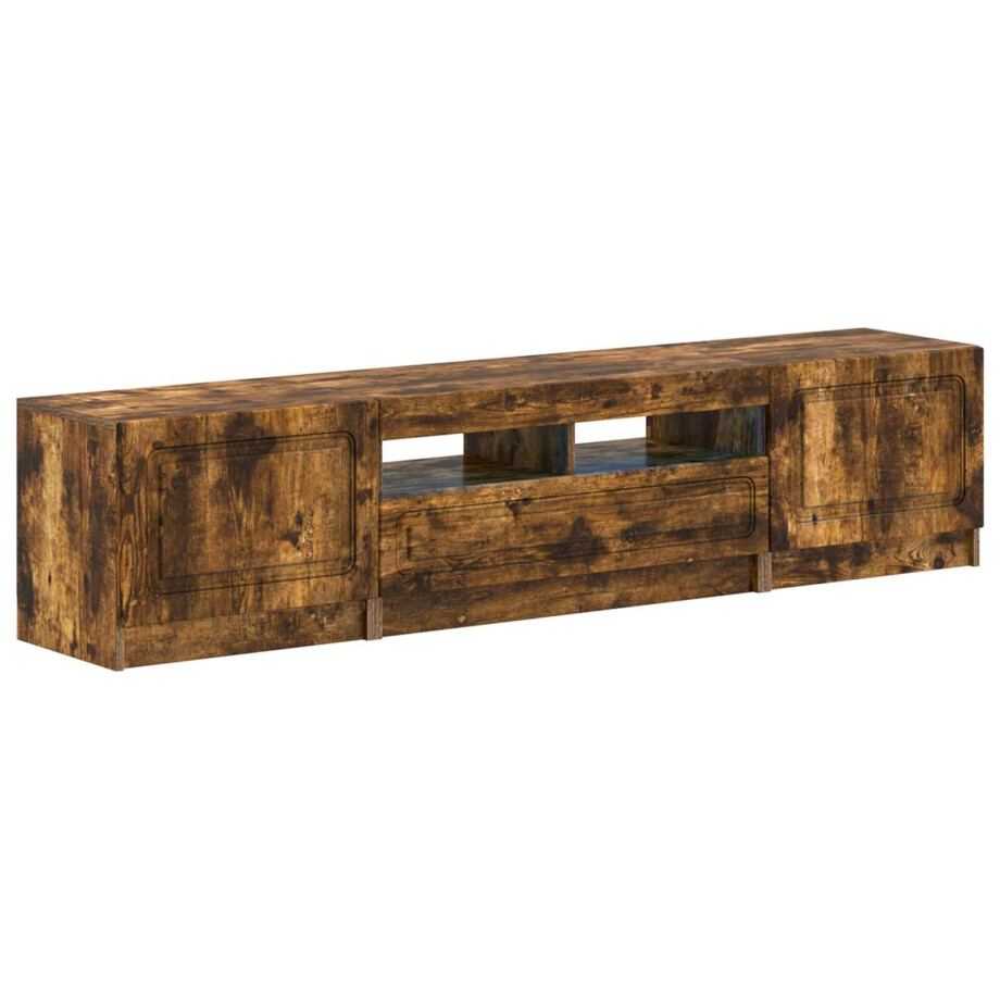 vidaXL 5-delige LED TV-kast Gerookt eiken Bewerkt hout vidaXL 5-delige LED TV-kast Gerookt eiken Bewerkt hout afbeelding 1