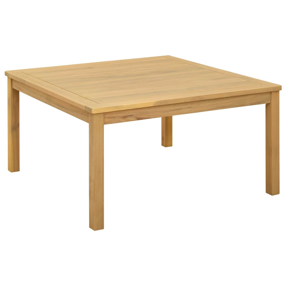 vidaXL Salontafel Licht acacia 85 x 85 x 45 cm Massief Acaciahout afbeelding 1