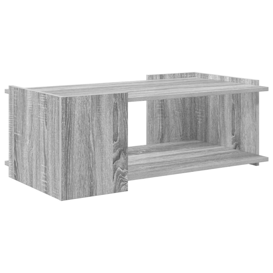vidaXL Salontafel Grijs sonoma 90 x 50 x 33 cm Bewerkt hout afbeelding 1
