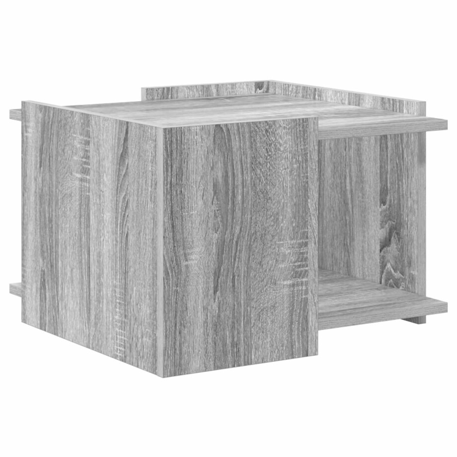 vidaXL Salontafel Grijs sonoma 50,5 x 50 x 33 cm Bewerkt hout afbeelding 1