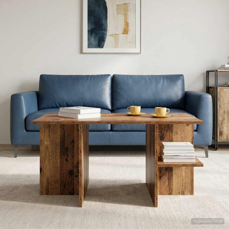vidaXL Salontafel Oud hout 87 x 50 x 45 cm Geconstrueerd hout vidaXL Salontafel Oud hout 87 x 50 x 45 cm Geconstrueerd hout afbeelding 1