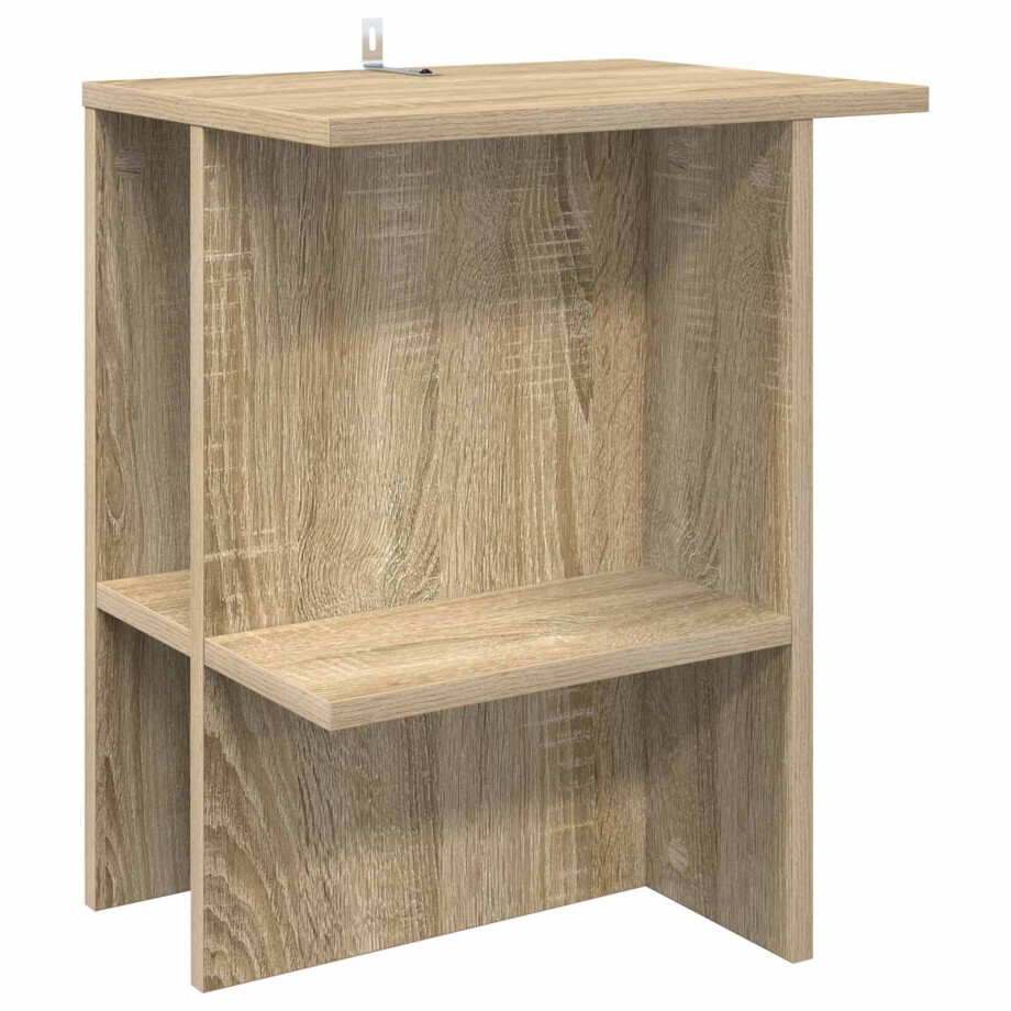 vidaXL Salontafel Sonoma Eiken 40 x 30 x 49 cm Bewerkt hout afbeelding 1