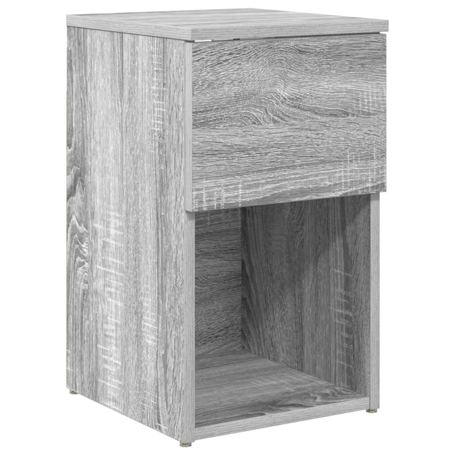 vidaXL Bed kast Grijs sonoma 29 x 31,5 x 49 cm Bewerkt hout afbeelding 1