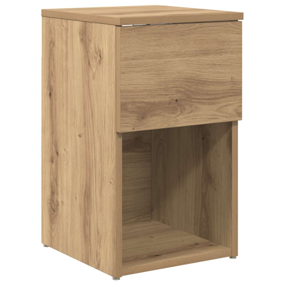 vidaXL Bed kast Artisanaal eiken 29 x 31,5 x 49 cm Bewerkt hout afbeelding 1