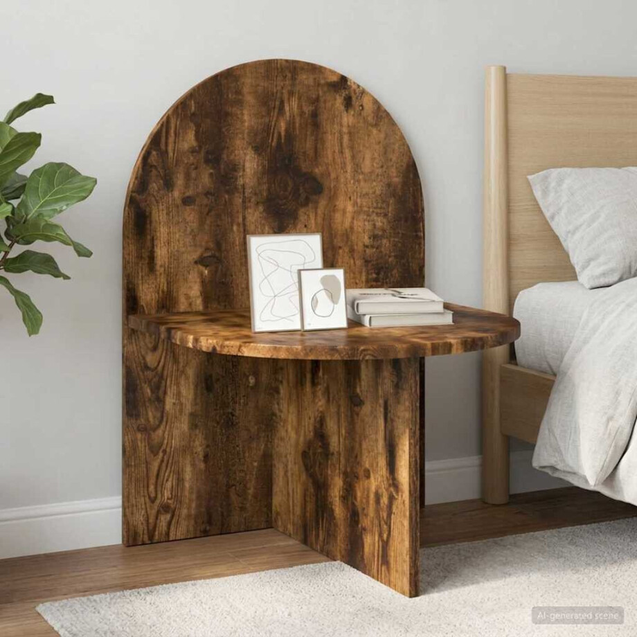 vidaXL Nachtkastje 2 pcs Gerookt eiken 48 x 49 x 65 cm vidaXL Nachtkastje 2 pcs Gerookt eiken 48 x 49 x 65 cm afbeelding 1