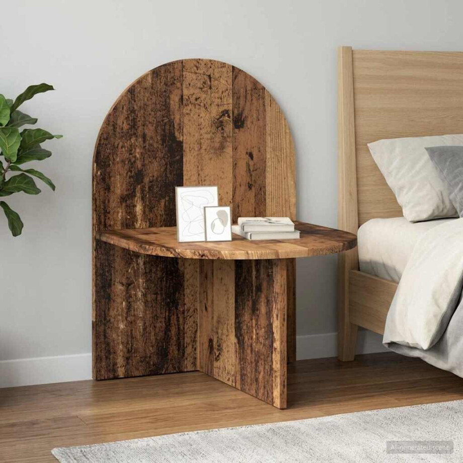 vidaXL Nachtkastje Oud hout 48 x 49 x 65 cm Geconstrueerd hout afbeelding 1