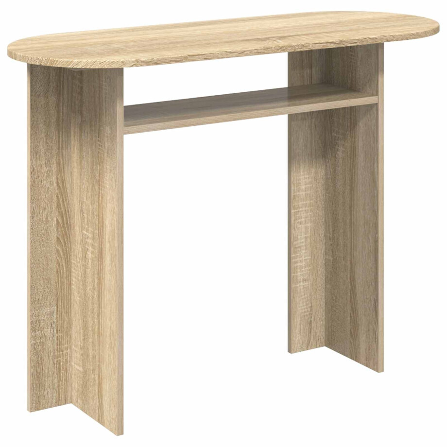 vidaXL Wandtafel Sonoma Eiken 100 x 39,5 x 75 cm Bewerkt hout afbeelding 1