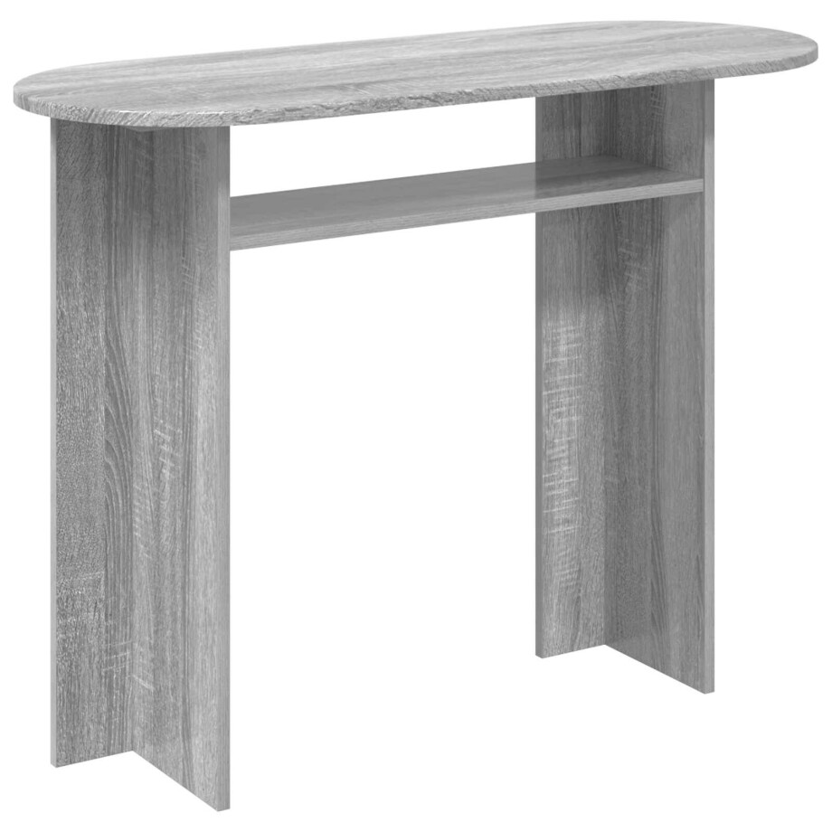 vidaXL Wandtafel Grijs sonoma 100 x 39,5 x 75 cm Bewerkt hout afbeelding 1