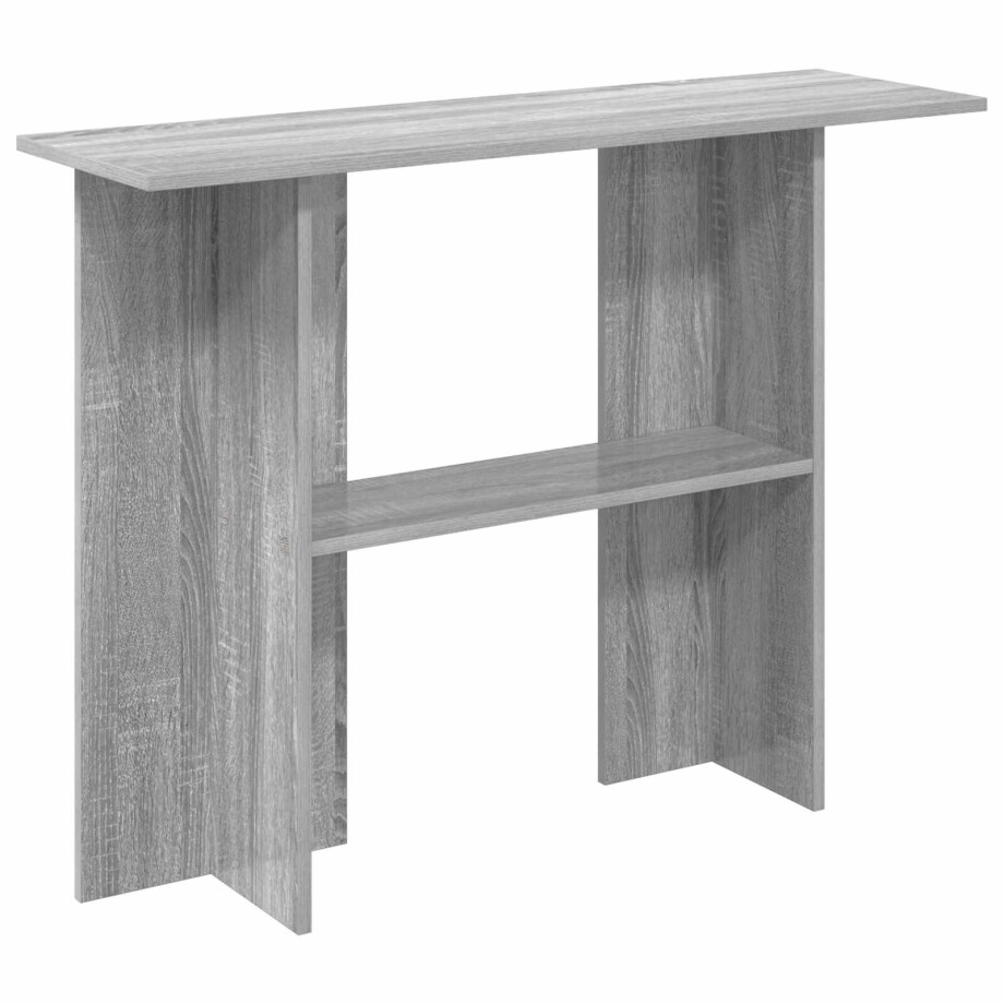vidaXL Wandtafel Grijs sonoma 100 x 30 x 75 cm Bewerkt hout afbeelding 1