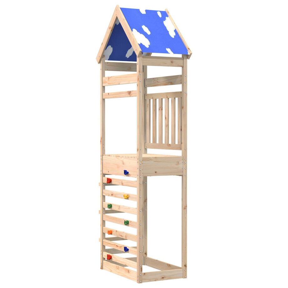vidaXL Speeltoren Bruin 52,5 x 85 x 265 cm Massief grenenhout vidaXL Speeltoren Bruin 52,5 x 85 x 265 cm Massief grenenhout afbeelding 1
