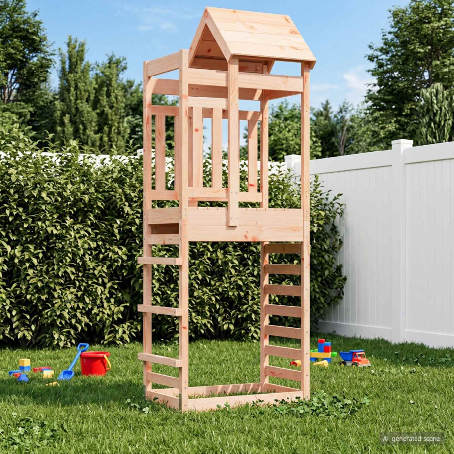 vidaXL Speeltoren Bruin 52,5 x 85 x 238 cm Massief Douglas hout vidaXL Speeltoren Bruin 52,5 x 85 x 238 cm Massief Douglas hout afbeelding 1