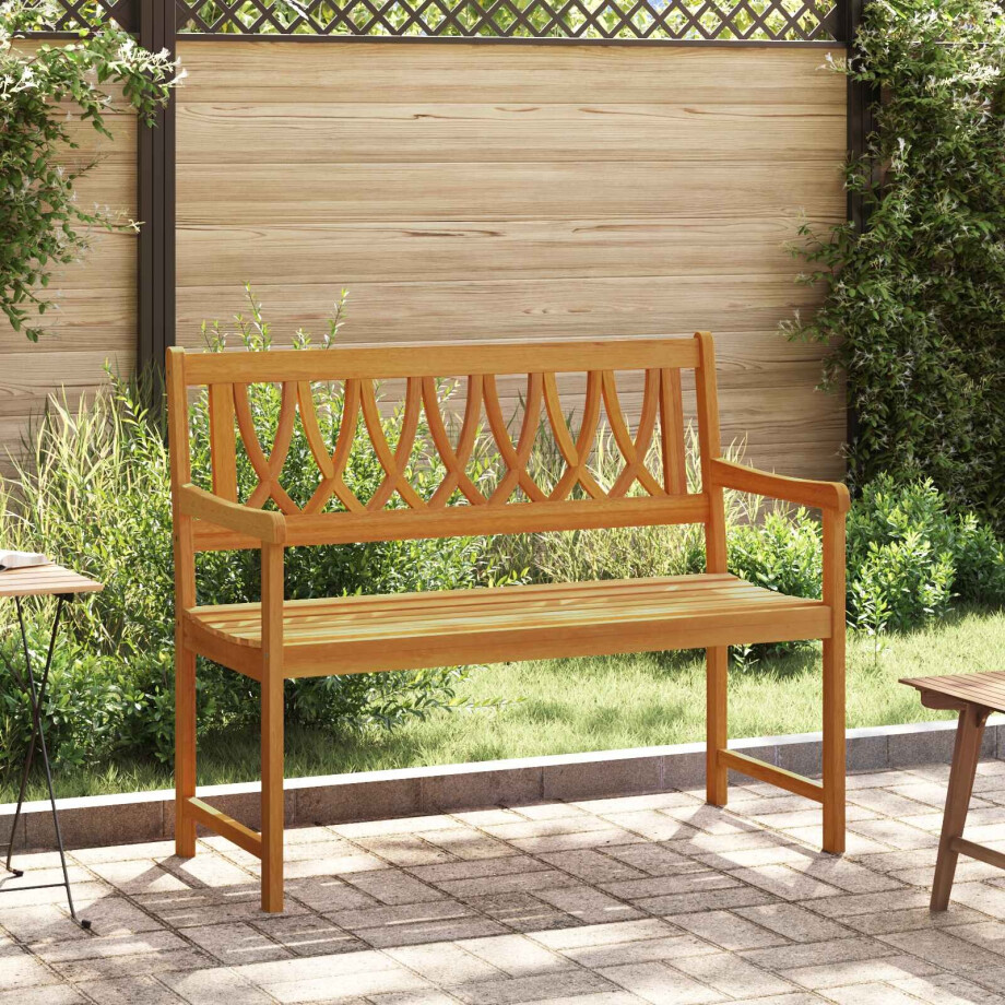 vidaXL Tuinbank Naturel 110 x 55,5 x 90 cm Massief Acaciahout vidaXL Tuinbank Naturel 110 x 55,5 x 90 cm Massief Acaciahout afbeelding 1