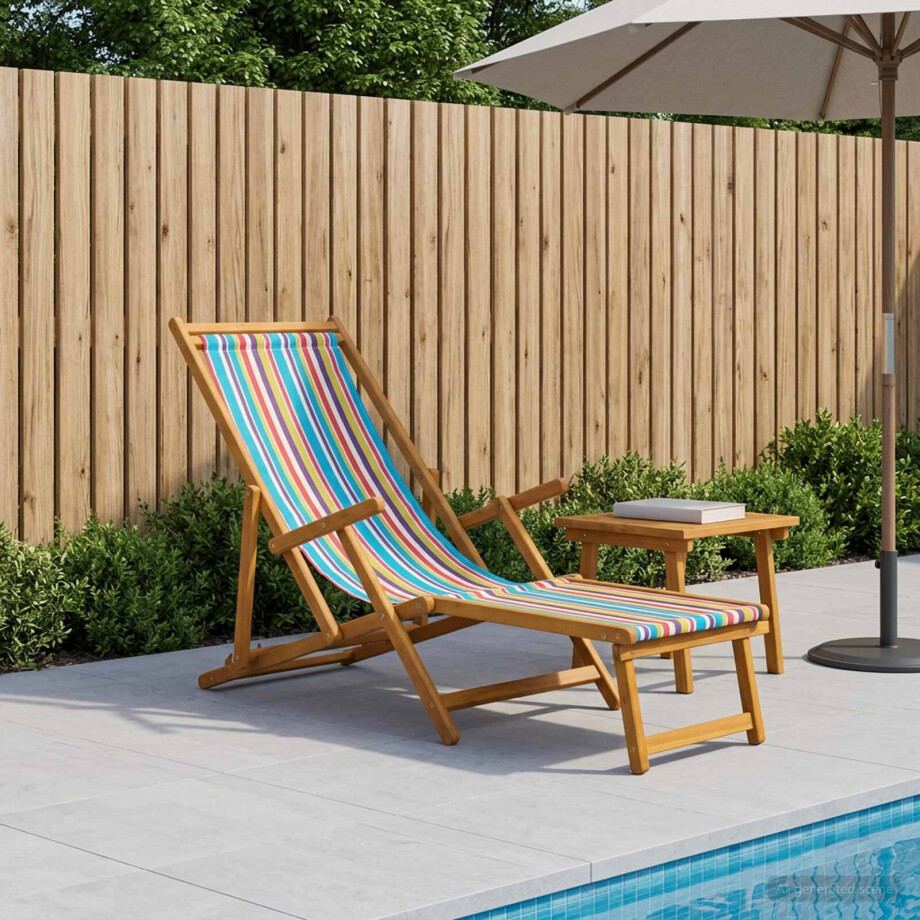 vidaXL Opvouwbare zonnebed 3 Positie Massief Eucalyptus Hout vidaXL Opvouwbare zonnebed 3 Positie Massief Eucalyptus Hout afbeelding 1