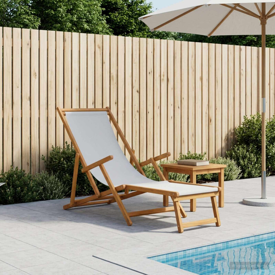 vidaXL Opvouwbare zonnebed 3 Positie Massief Eucalyptus Hout vidaXL Opvouwbare zonnebed 3 Positie Massief Eucalyptus Hout afbeelding 1