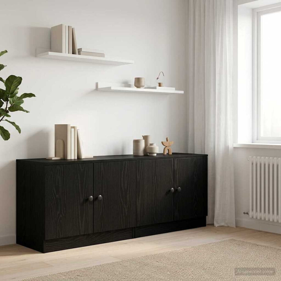 vidaXL Opbergkast voor Loftbed 2 st Zwart eiken 66 x 35 x 48 cm vidaXL Opbergkast voor Loftbed 2 st Zwart eiken 66 x 35 x 48 cm afbeelding 1