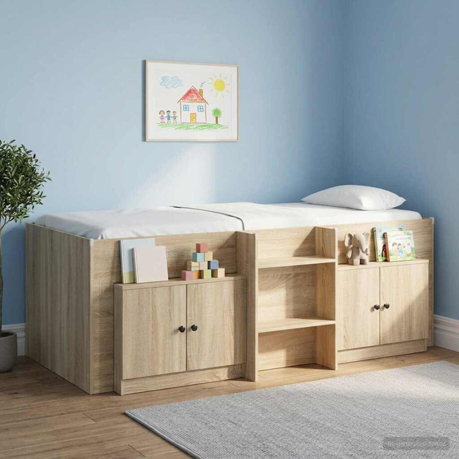 vidaXL Opbergkast voor Loftbed 2 st Sonoma Eiken 66 x 35 x 48 cm vidaXL Opbergkast voor Loftbed 2 st Sonoma Eiken 66 x 35 x 48 cm afbeelding 1