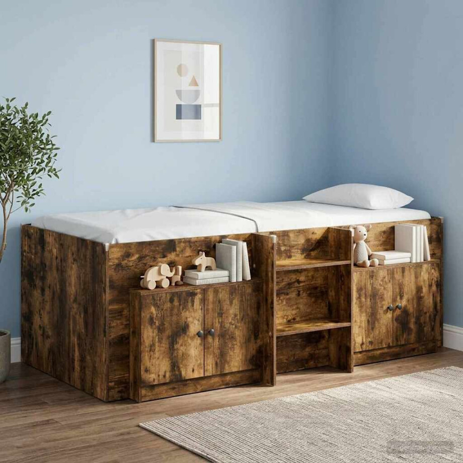 vidaXL Opbergkast voor Loftbed 2 st Gerookt eiken 66 x 35 x 48 cm vidaXL Opbergkast voor Loftbed 2 st Gerookt eiken 66 x 35 x 48 cm afbeelding 1