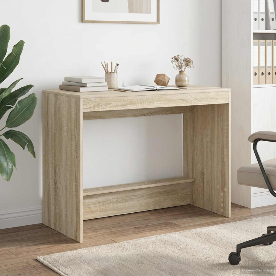 vidaXL Bed Bureau Sonoma Eiken Bewerkt hout 100 x 45 x 75 cm vidaXL Bed Bureau Sonoma Eiken Bewerkt hout 100 x 45 x 75 cm afbeelding 1
