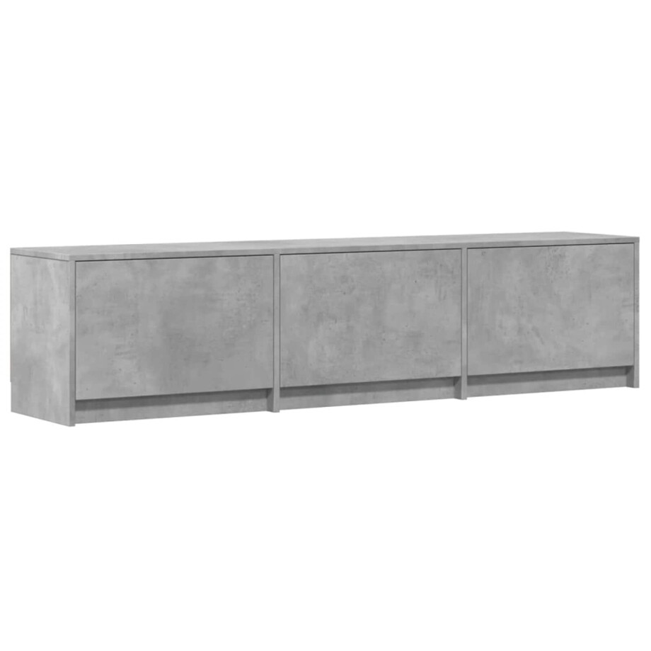 vidaXL TV-kast met LED Betonkleurig 165 x 34 x 40 cm Bewerkt hout afbeelding 1