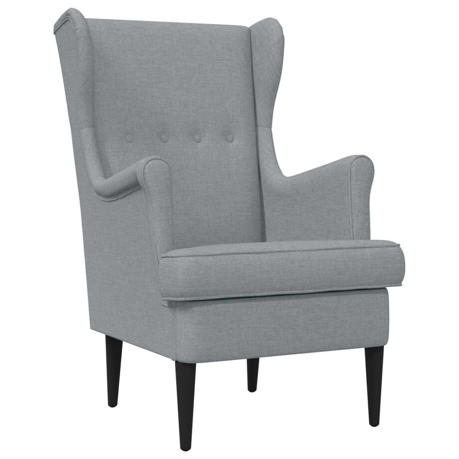 vidaXL Fauteuil Lichtgrijs Stof vidaXL Fauteuil Lichtgrijs Stof afbeelding 1