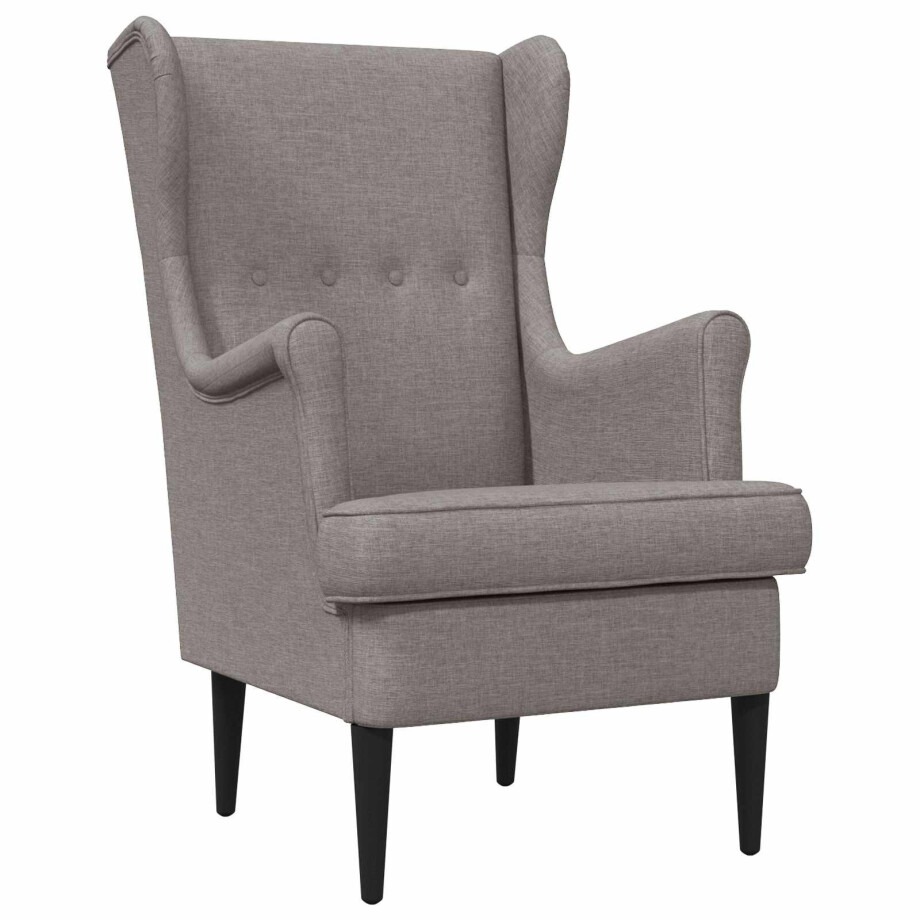 vidaXL Fauteuil Taupe Stof vidaXL Fauteuil Taupe Stof afbeelding 1