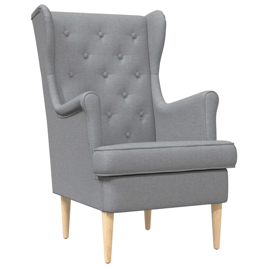 vidaXL Fauteuil Lichtgrijs Stof vidaXL Fauteuil Lichtgrijs Stof afbeelding 1