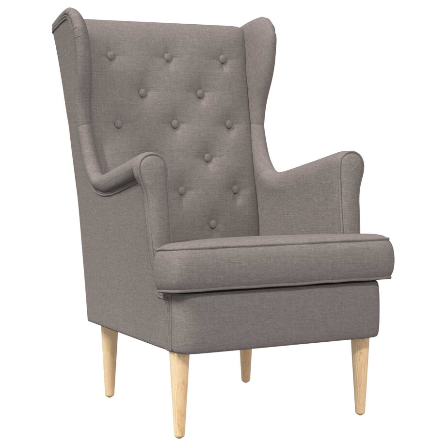 vidaXL Fauteuil Taupe Stof vidaXL Fauteuil Taupe Stof afbeelding 1