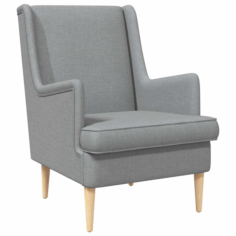vidaXL Fauteuil Lichtgrijs Stof vidaXL Fauteuil Lichtgrijs Stof afbeelding 1