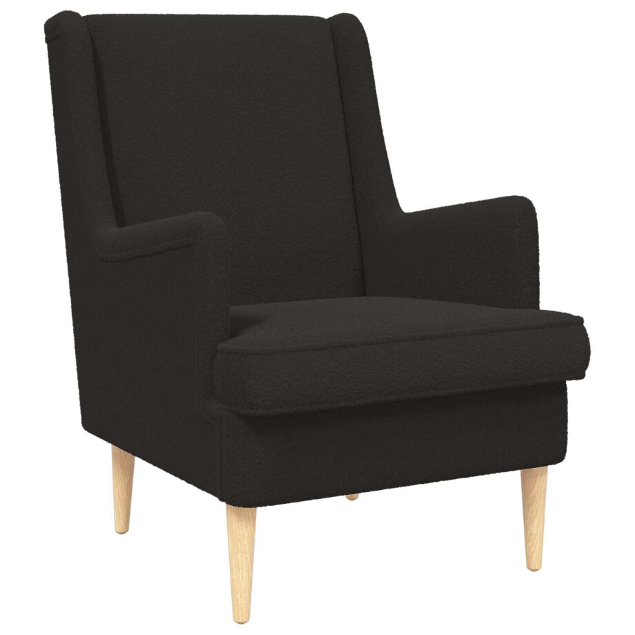 vidaXL Fauteuil Zwart Stof vidaXL Fauteuil Zwart Stof afbeelding 1