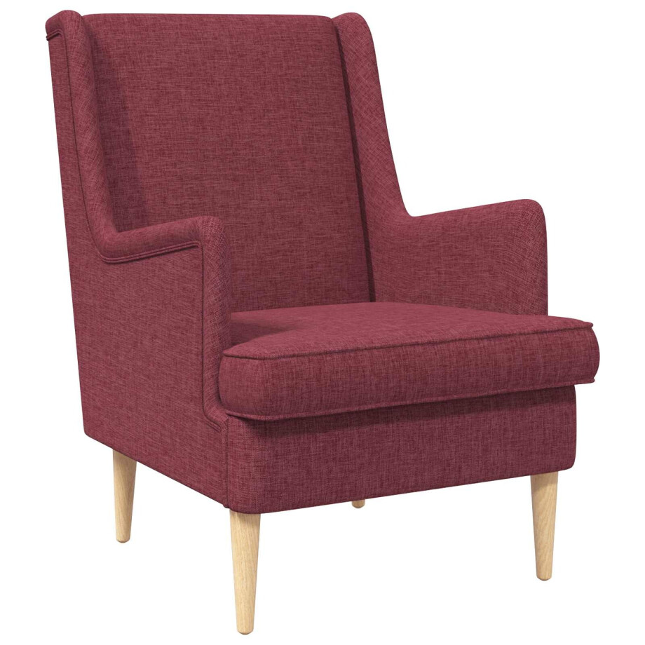 vidaXL Fauteuil Wijnrood Stof afbeelding 1