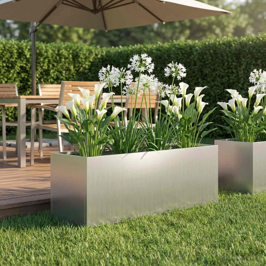 vidaXL Plantenbak zilver 60 x 20 x 20 cm Gegalvaniseerd staal vidaXL Plantenbak zilver 60 x 20 x 20 cm Gegalvaniseerd staal afbeelding 1