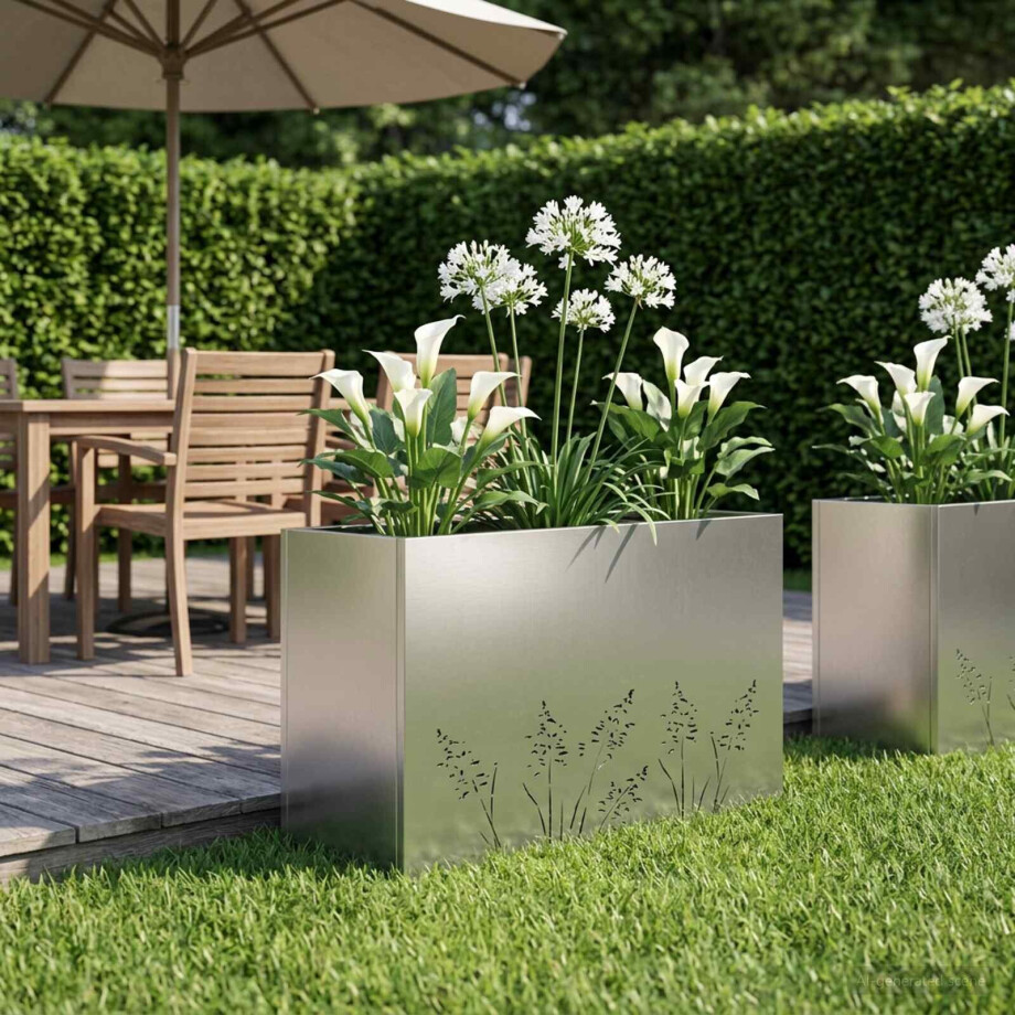 vidaXL Plantenbak zilver 80 x 30 x 49 cm Gegalvaniseerd staal vidaXL Plantenbak zilver 80 x 30 x 49 cm Gegalvaniseerd staal afbeelding 1