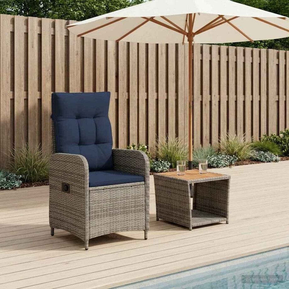 vidaXL Tuin loungeset 2 st PE Rattan en Poeder-Coated Staal vidaXL Tuin loungeset 2 st PE Rattan en Poeder-Coated Staal afbeelding 1