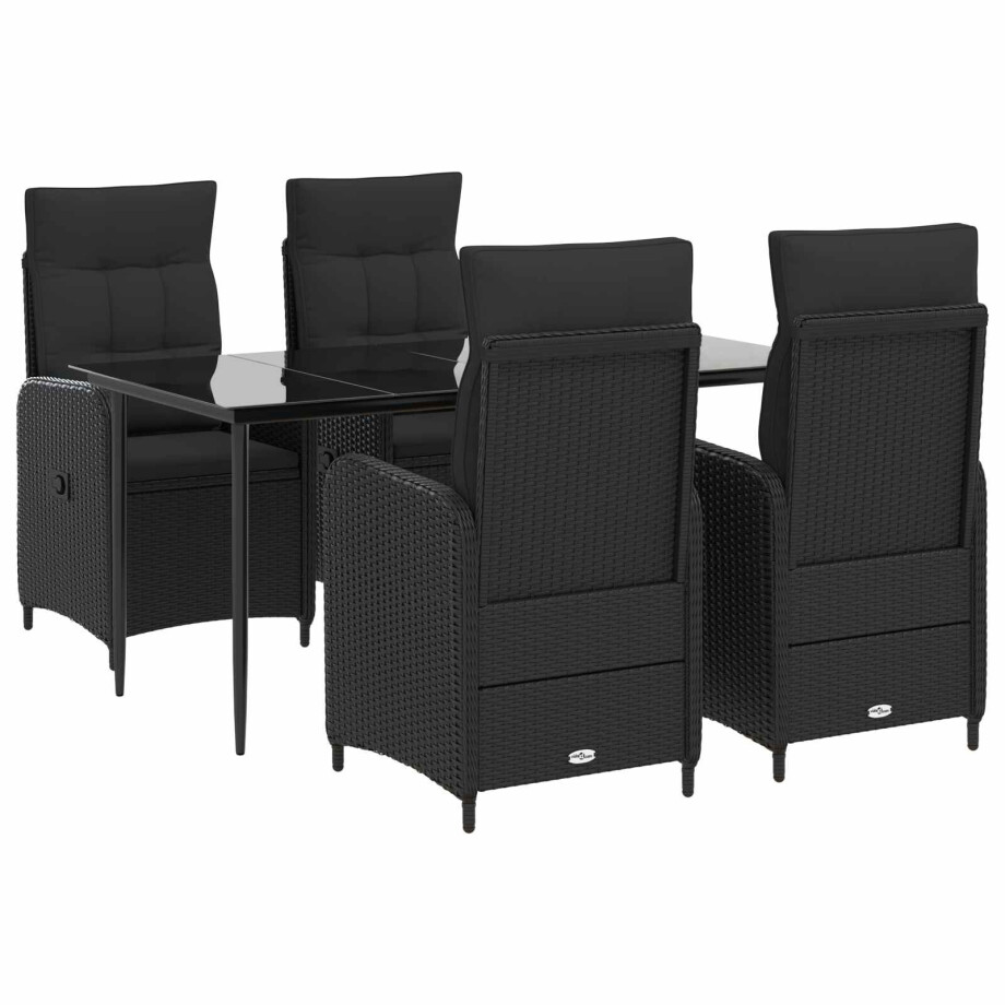 vidaXL Bank tafel set 5 pcs PE Rattan en Poeder-Coated Staal vidaXL Bank tafel set 5 pcs PE Rattan en Poeder-Coated Staal afbeelding 1