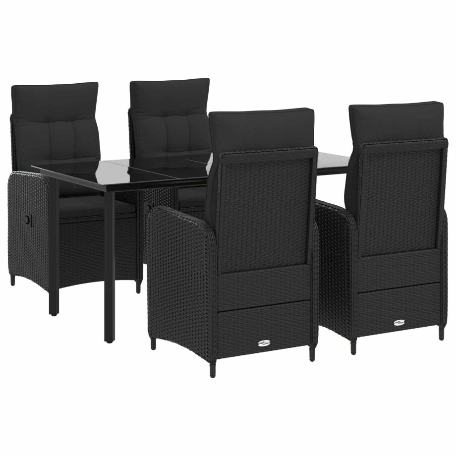 vidaXL Bank tafel set 5 pcs PE Rattan en Poeder-Coated Staal vidaXL Bank tafel set 5 pcs PE Rattan en Poeder-Coated Staal afbeelding 1
