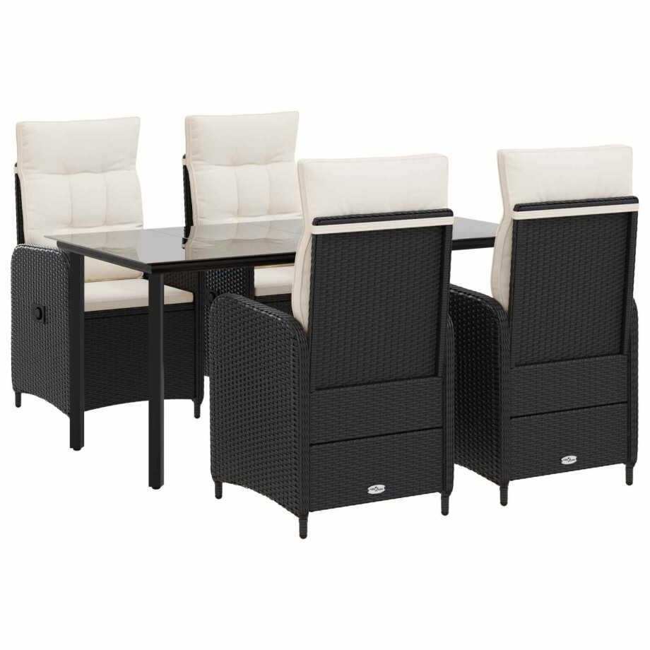 vidaXL Bank tafel set 5 pcs PE Rattan en Poeder-Coated Staal vidaXL Bank tafel set 5 pcs PE Rattan en Poeder-Coated Staal afbeelding 1