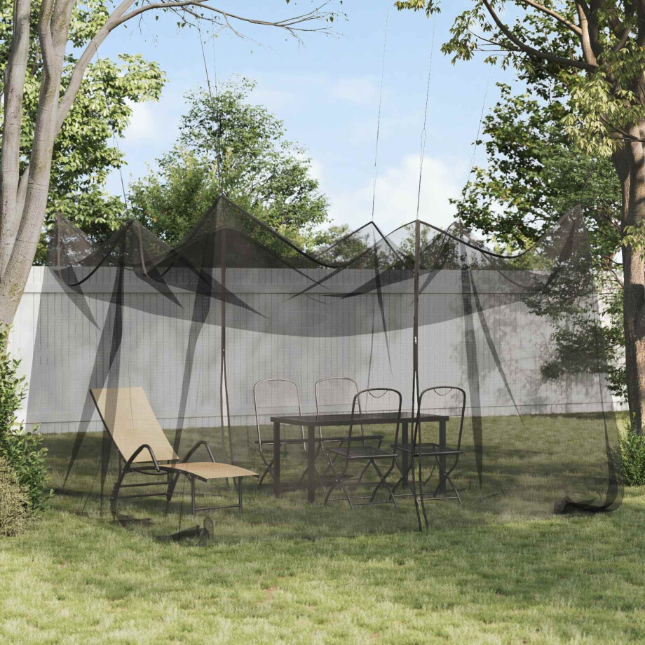 vidaXL Tuin Muggen Net 220 mesh Zwart 4 x 4 x 2,5 m Polyester vidaXL Tuin Muggen Net 220 mesh Zwart 4 x 4 x 2,5 m Polyester afbeelding 1