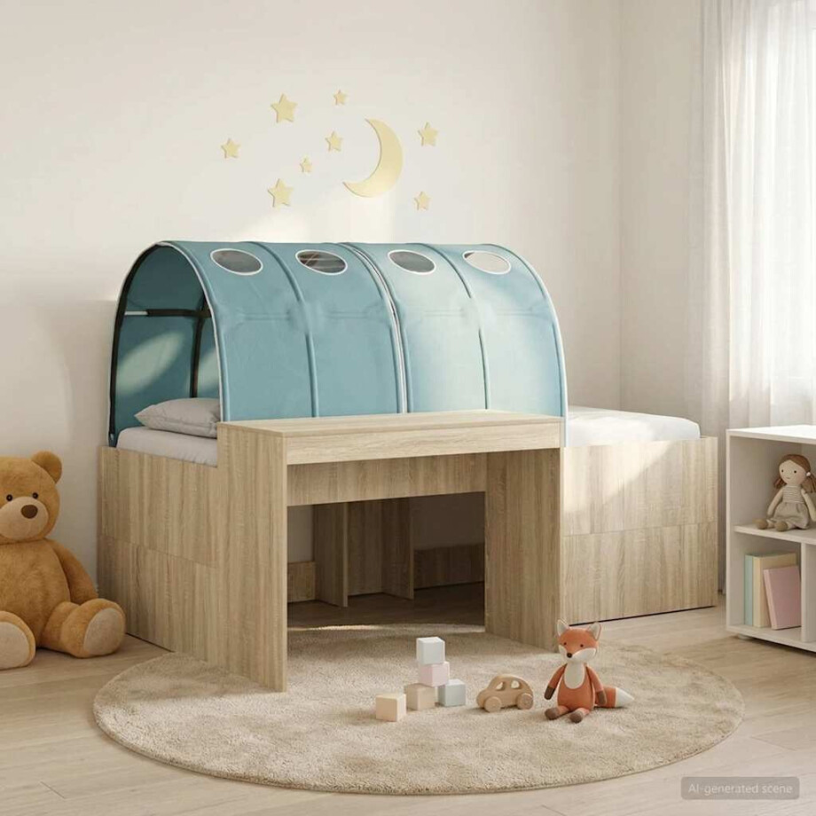 vidaXL Hoge Bed Frame met Bureau voor Kinderen 3 st Bewerkt hout vidaXL Hoge Bed Frame met Bureau voor Kinderen 3 st Bewerkt hout afbeelding 1