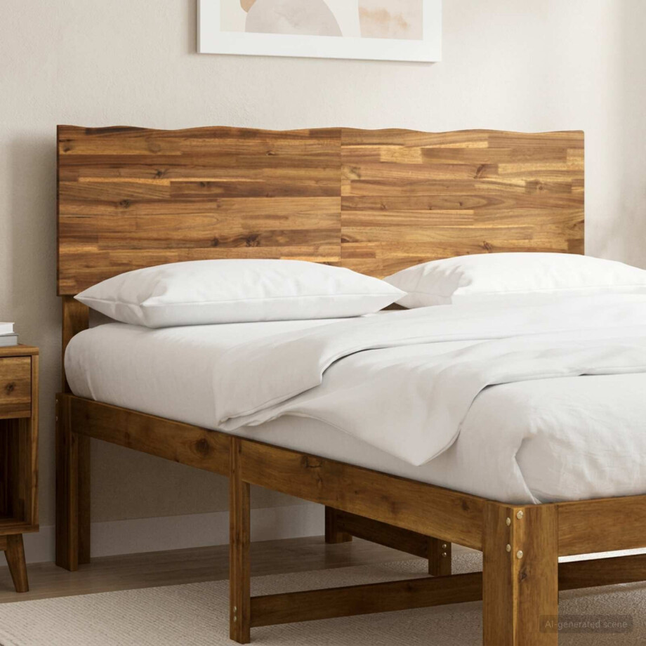 vidaXL Live Edge Hoofdbord ROSTOCK Naturel 160 cm Massief Acaciahout vidaXL Live Edge Hoofdbord ROSTOCK Naturel 160 cm Massief Acaciahout afbeelding 1