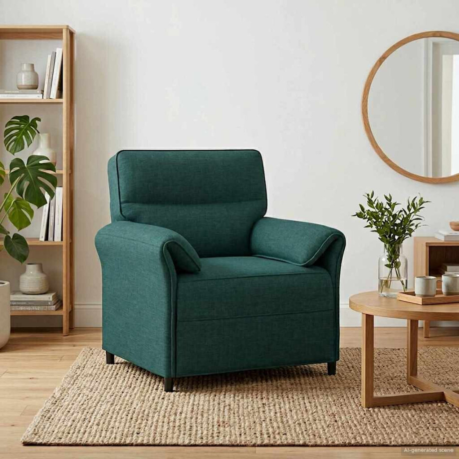 vidaXL Bank 100% polyester metalen frame MDF, Multiplex vidaXL Bank 100% polyester metalen frame MDF, Multiplex afbeelding 1