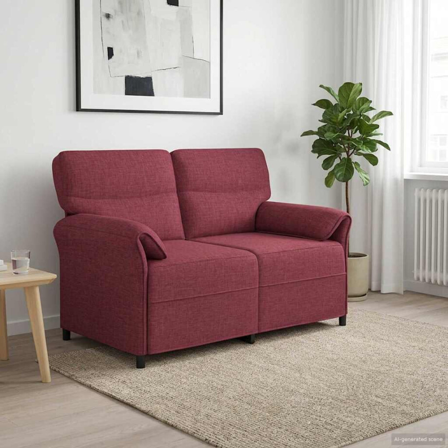 vidaXL Bank 100% polyester metalen frame MDF, Multiplex vidaXL Bank 100% polyester metalen frame MDF, Multiplex afbeelding 1