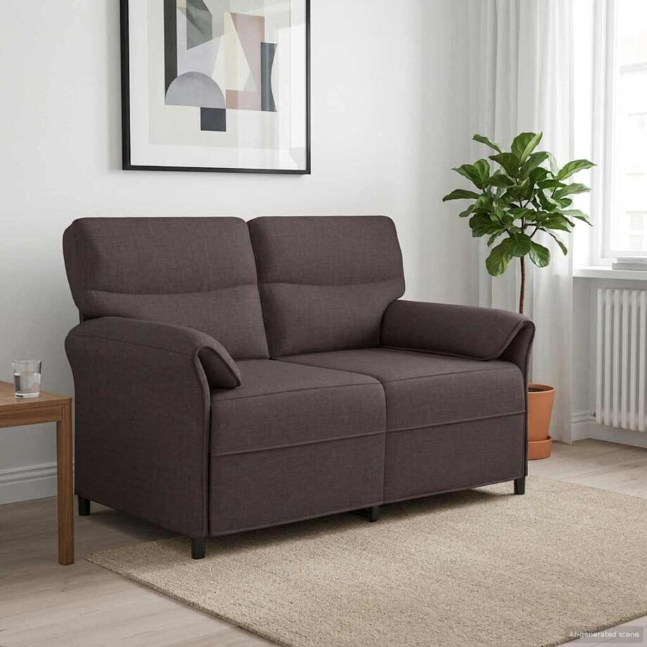 vidaXL Bank 100% polyester metalen frame MDF, Multiplex vidaXL Bank 100% polyester metalen frame MDF, Multiplex afbeelding 1